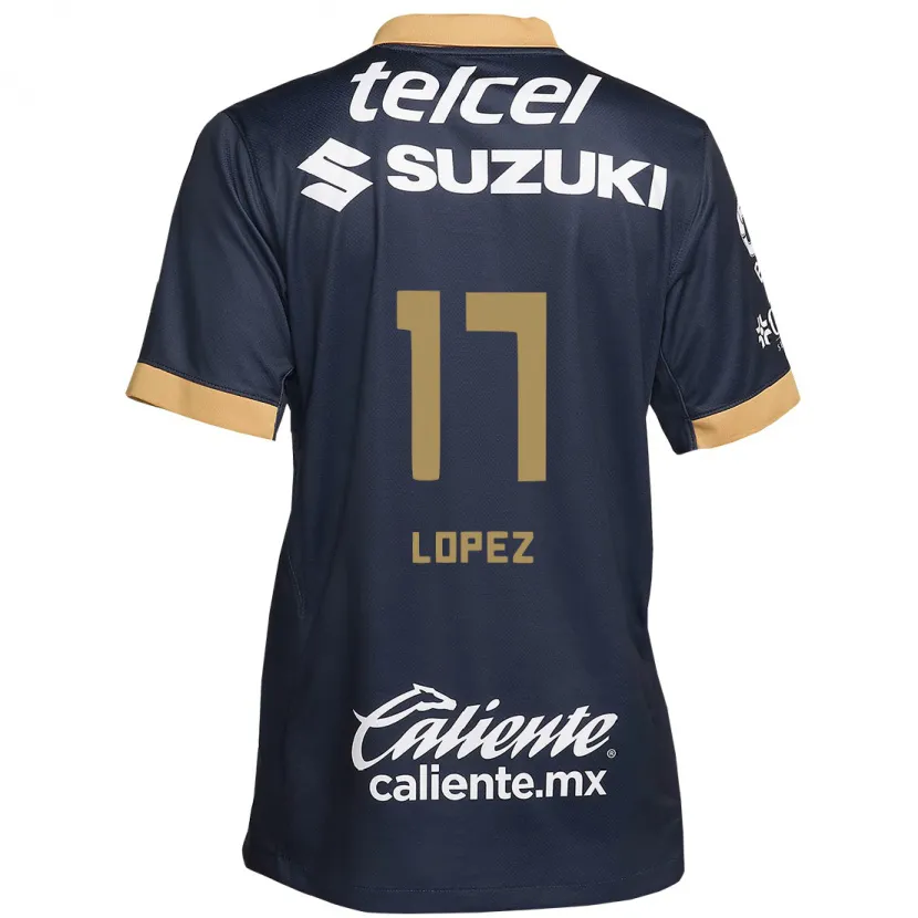 Danxen Herren Leonel Lopez #17 Obsidian Gold Weiß Auswärtstrikot Trikot 2024/25 T-Shirt