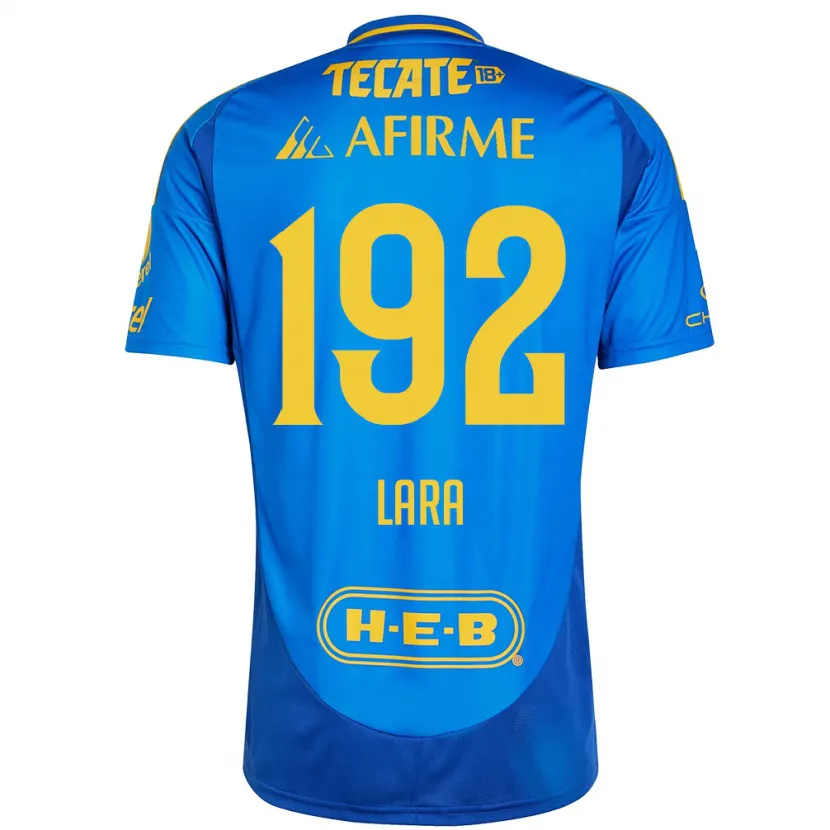 Danxen Herren Miguel Lara #192 Blau Gelb Auswärtstrikot Trikot 2024/25 T-Shirt