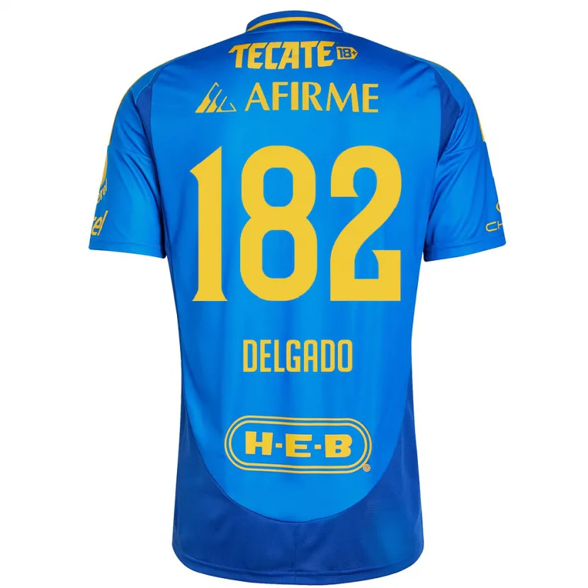 Danxen Herren Arturo Delgado #182 Blau Gelb Auswärtstrikot Trikot 2024/25 T-Shirt