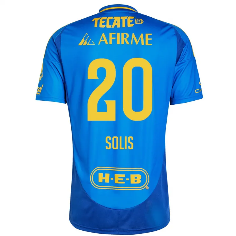 Danxen Herren Ofelia Solis #20 Blau Gelb Auswärtstrikot Trikot 2024/25 T-Shirt