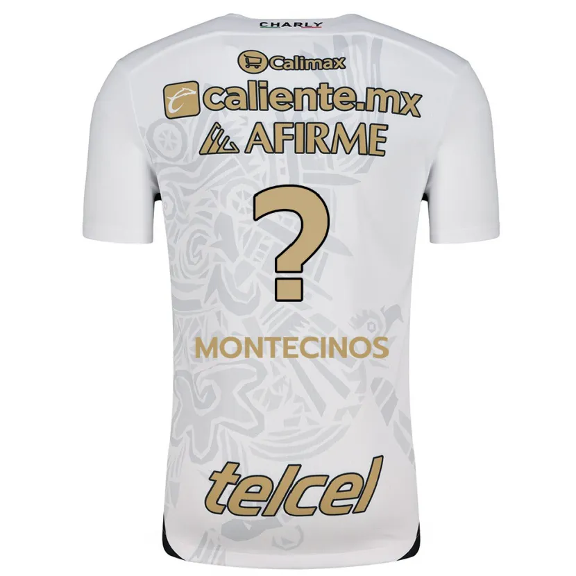 Danxen Herren Joaquín Montecinos #0 Weiß Schwarz Auswärtstrikot Trikot 2024/25 T-Shirt