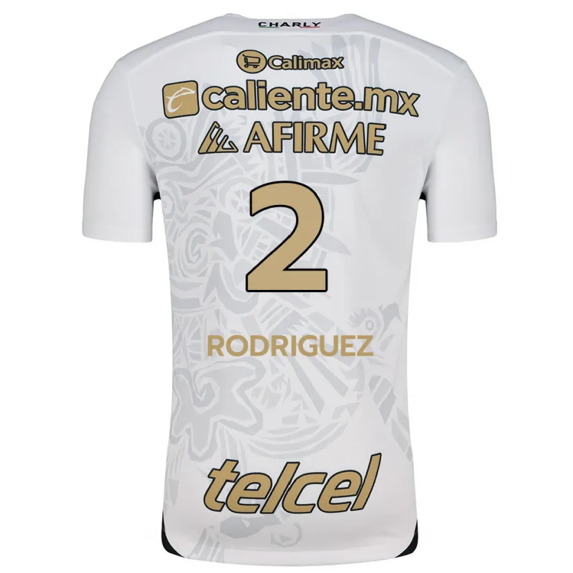 Danxen Herren Antonio Rodríguez #2 Weiß Schwarz Auswärtstrikot Trikot 2024/25 T-Shirt
