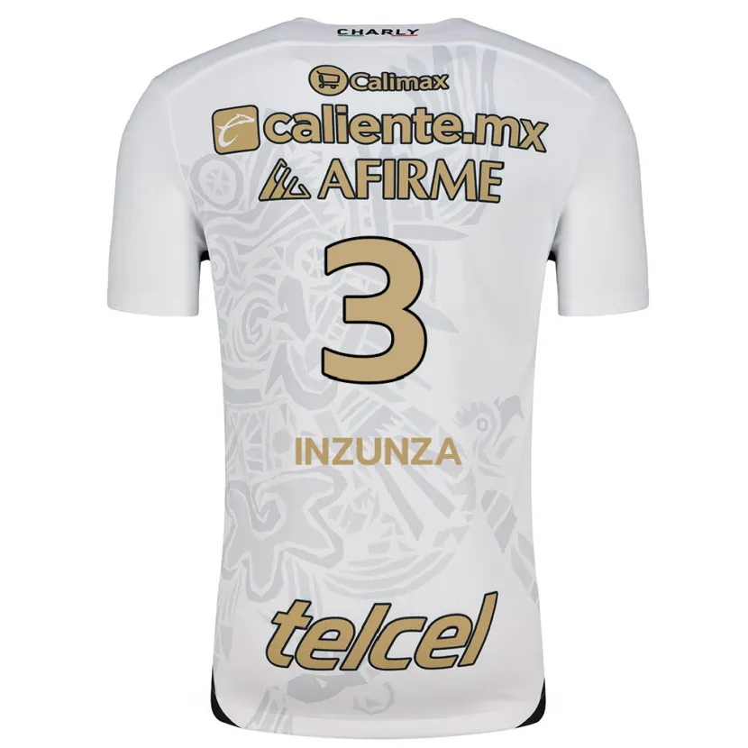 Danxen Herren Rafael Inzunza #3 Weiß Schwarz Auswärtstrikot Trikot 2024/25 T-Shirt