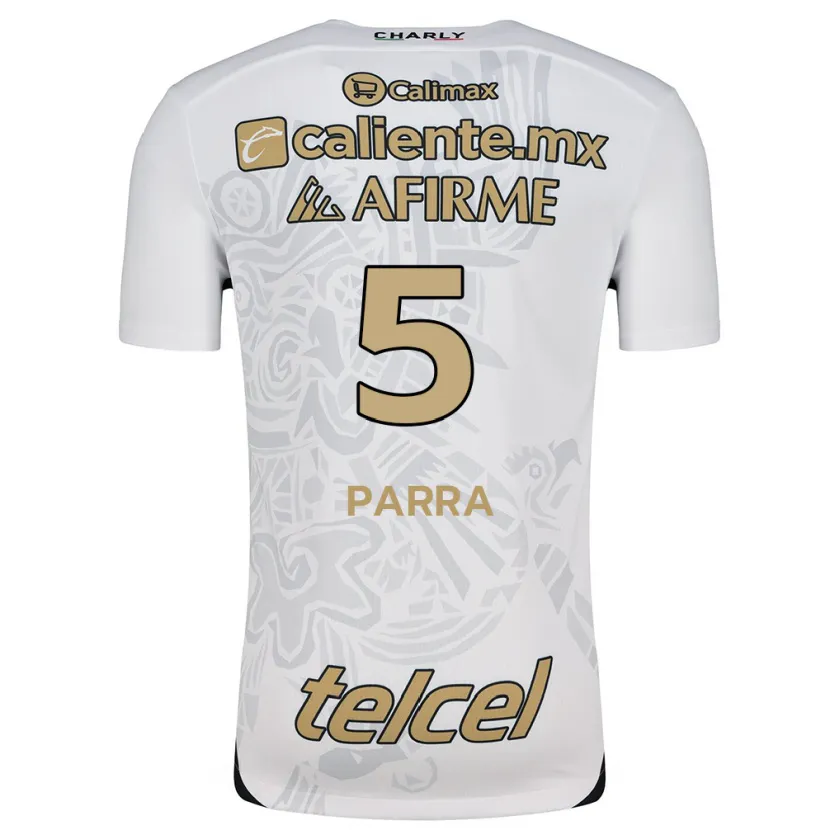 Danxen Herren Rodrigo Parra #5 Weiß Schwarz Auswärtstrikot Trikot 2024/25 T-Shirt