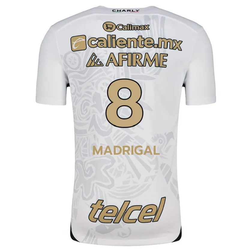 Danxen Herren Fernando Madrigal #8 Weiß Schwarz Auswärtstrikot Trikot 2024/25 T-Shirt