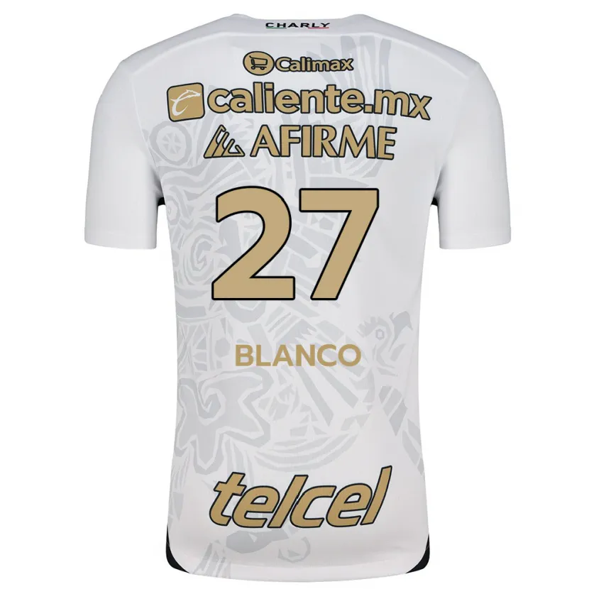 Danxen Herren Domingo Blanco #27 Weiß Schwarz Auswärtstrikot Trikot 2024/25 T-Shirt