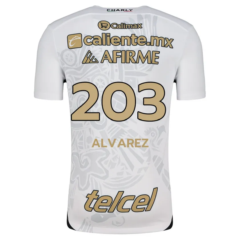 Danxen Herren Jaime Álvarez #203 Weiß Schwarz Auswärtstrikot Trikot 2024/25 T-Shirt