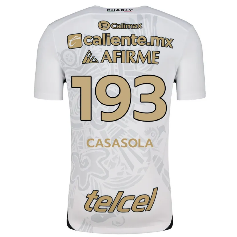 Danxen Herren Axel Casasola #193 Weiß Schwarz Auswärtstrikot Trikot 2024/25 T-Shirt