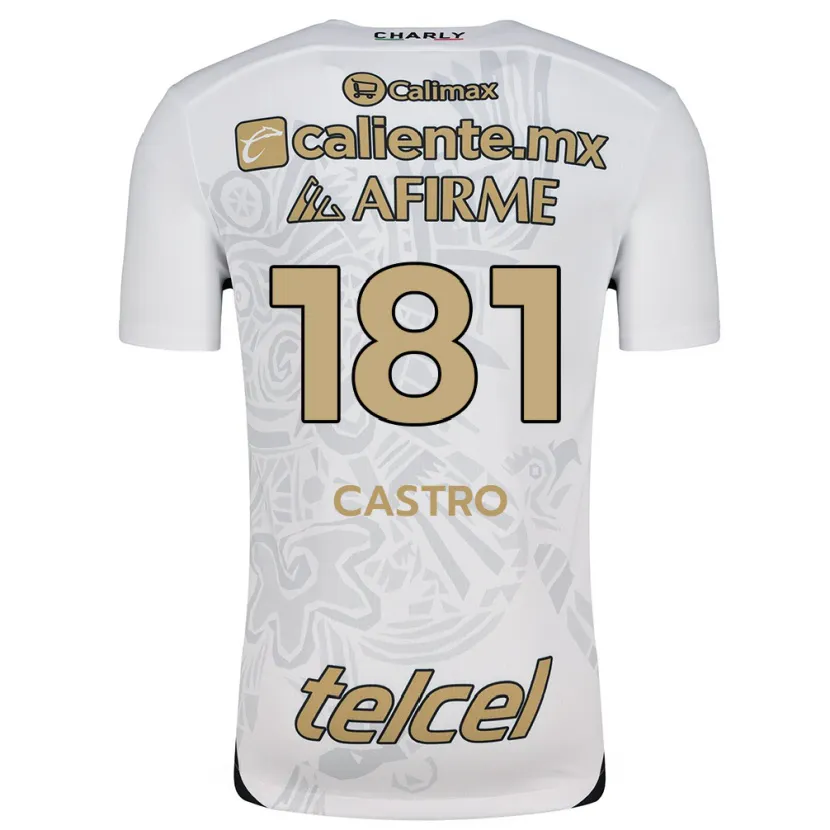 Danxen Herren José Castro #181 Weiß Schwarz Auswärtstrikot Trikot 2024/25 T-Shirt