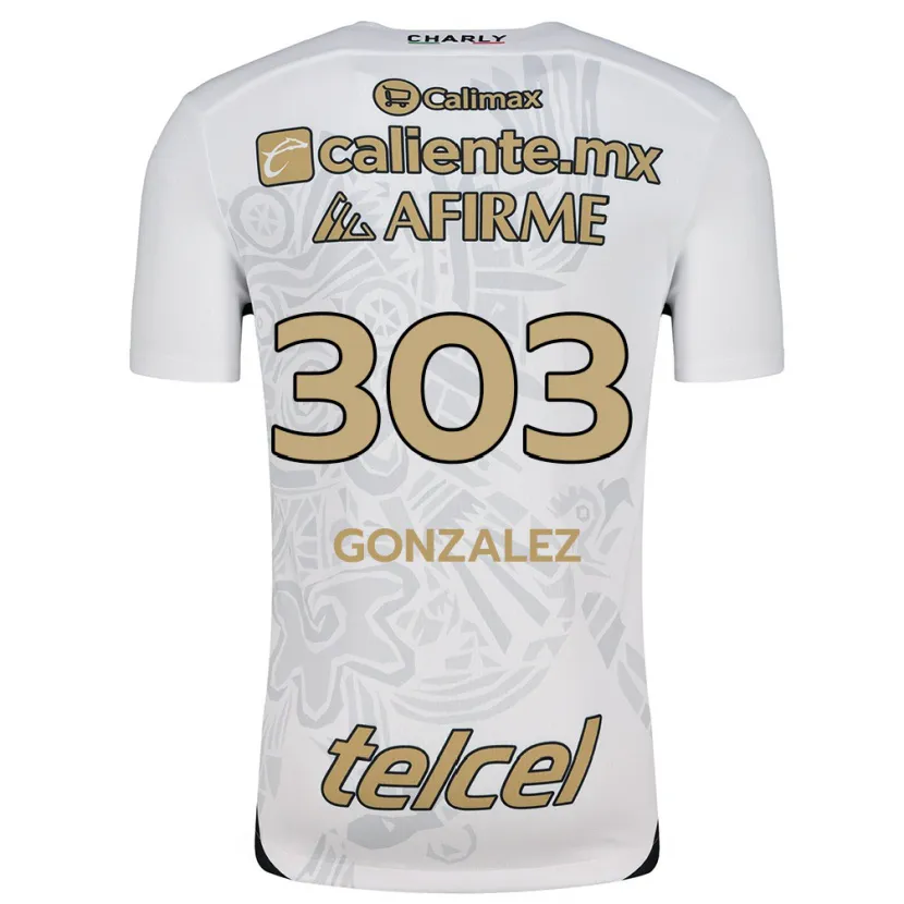 Danxen Herren Osmar González #303 Weiß Schwarz Auswärtstrikot Trikot 2024/25 T-Shirt