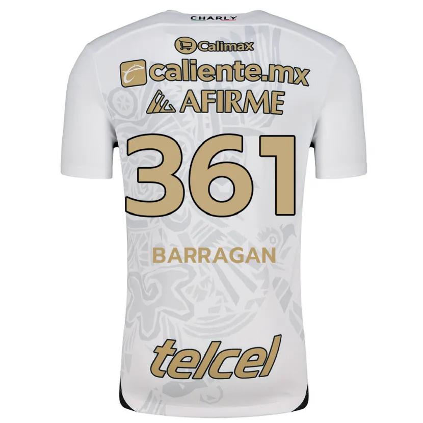 Danxen Herren Jesús Barragán #361 Weiß Schwarz Auswärtstrikot Trikot 2024/25 T-Shirt
