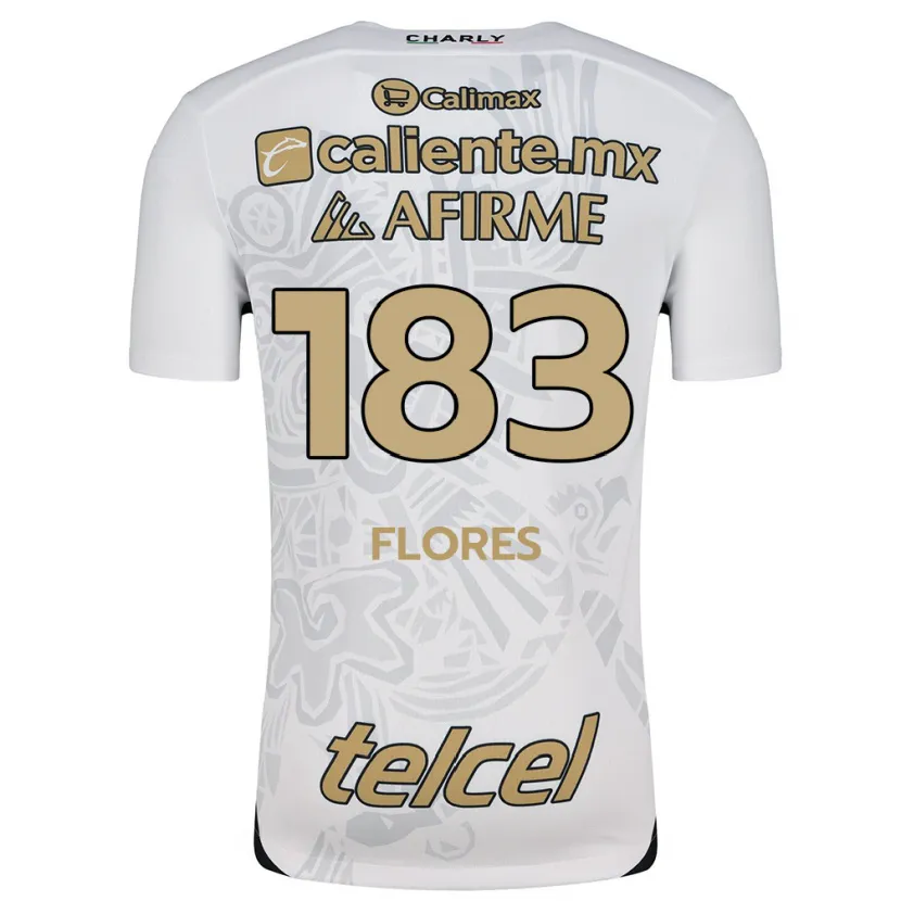 Danxen Herren Abraham Flores #183 Weiß Schwarz Auswärtstrikot Trikot 2024/25 T-Shirt