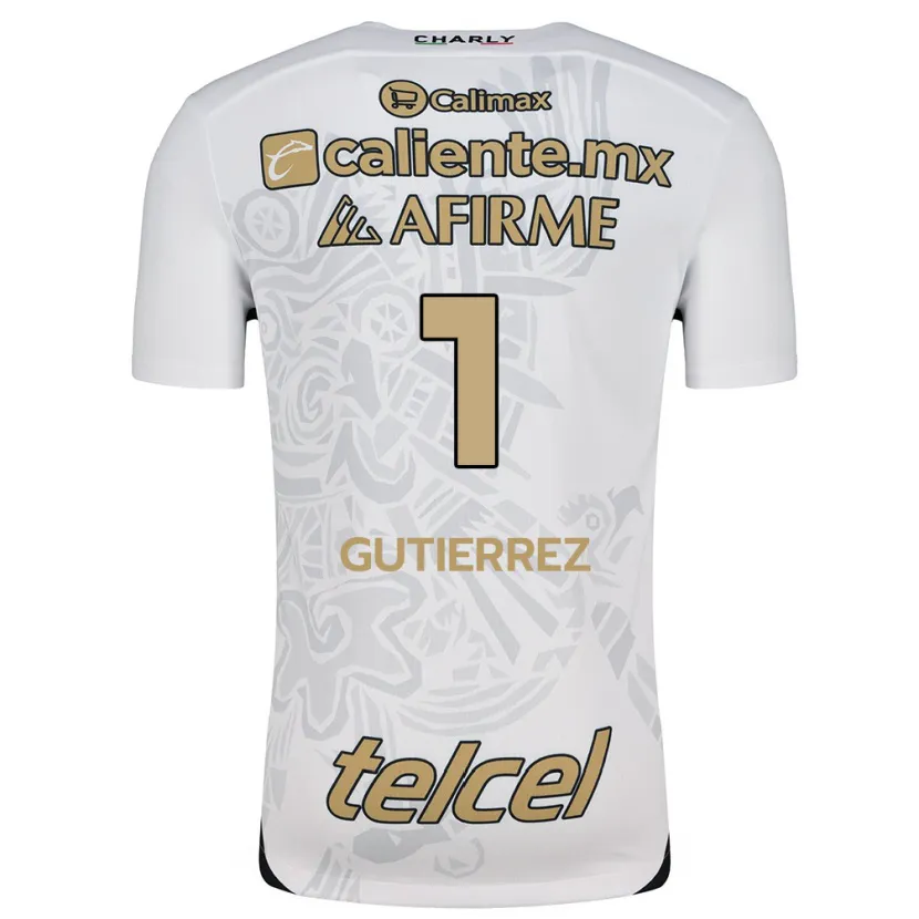 Danxen Herren Alejandra Gutiérrez #1 Weiß Schwarz Auswärtstrikot Trikot 2024/25 T-Shirt