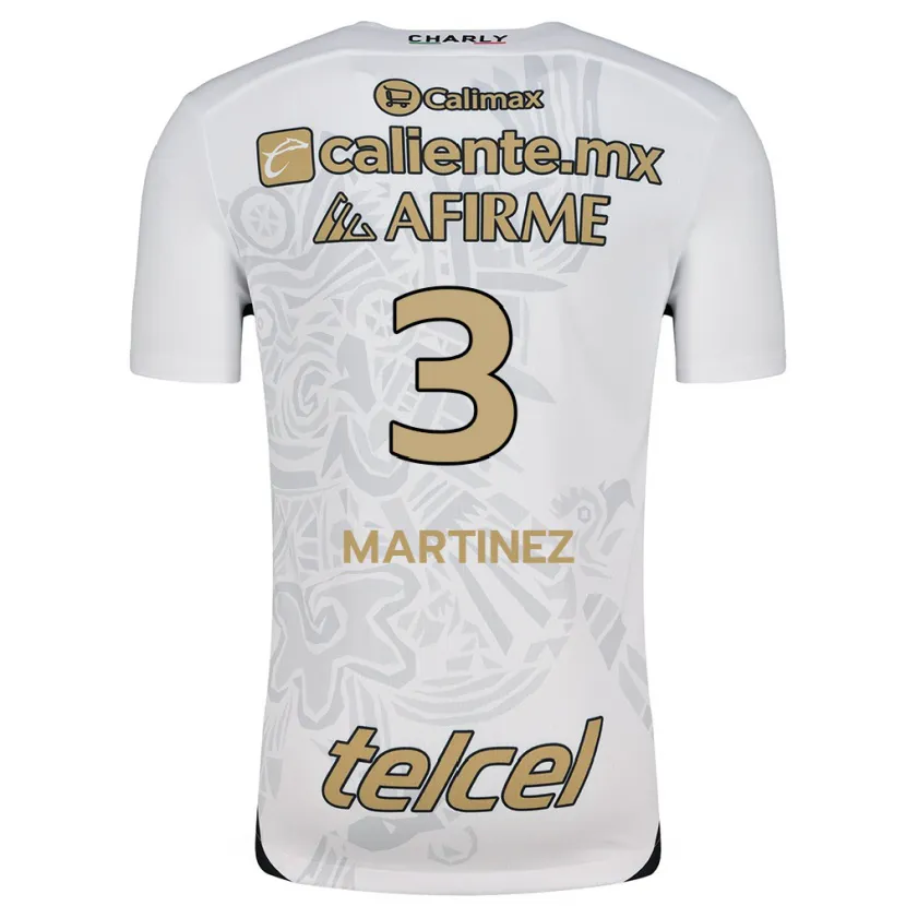 Danxen Herren Nathaly Martínez #3 Weiß Schwarz Auswärtstrikot Trikot 2024/25 T-Shirt