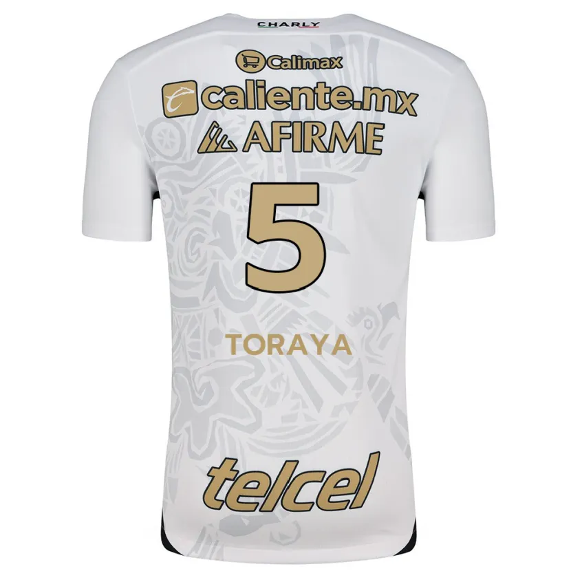 Danxen Herren Yadira Toraya #5 Weiß Schwarz Auswärtstrikot Trikot 2024/25 T-Shirt