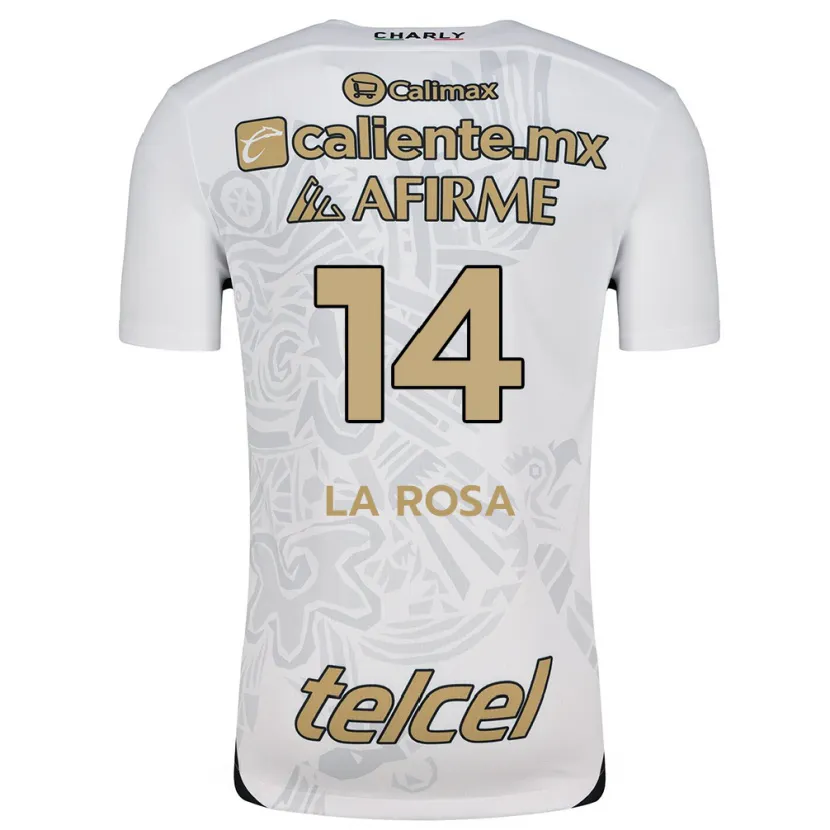 Danxen Herren Joselyn De La Rosa #14 Weiß Schwarz Auswärtstrikot Trikot 2024/25 T-Shirt
