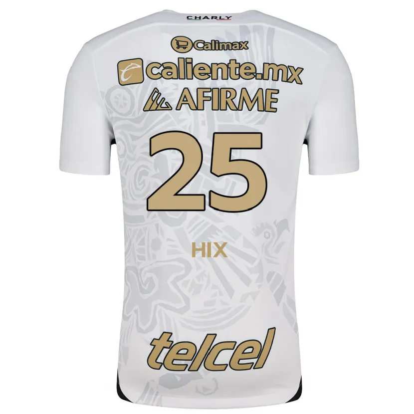 Danxen Herren Angelina Hix #25 Weiß Schwarz Auswärtstrikot Trikot 2024/25 T-Shirt