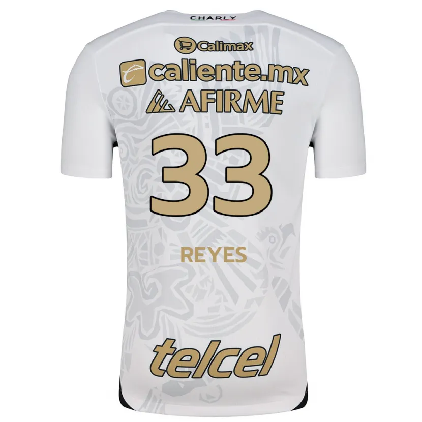 Danxen Herren Jazmín Reyes #33 Weiß Schwarz Auswärtstrikot Trikot 2024/25 T-Shirt