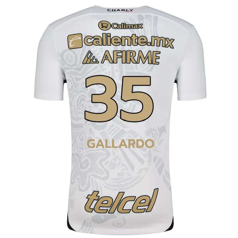 Danxen Herren Gloriaisabel Gallardo #35 Weiß Schwarz Auswärtstrikot Trikot 2024/25 T-Shirt