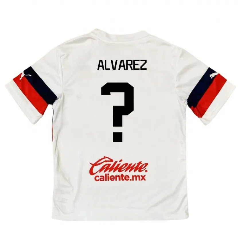 Danxen Herren Sergio Álvarez #0 Weiß Rot Auswärtstrikot Trikot 2024/25 T-Shirt