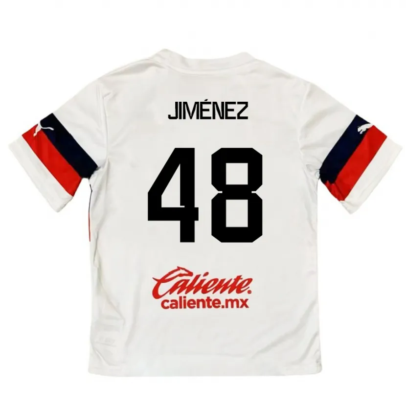 Danxen Herren Leonardo Jiménez #48 Weiß Rot Auswärtstrikot Trikot 2024/25 T-Shirt