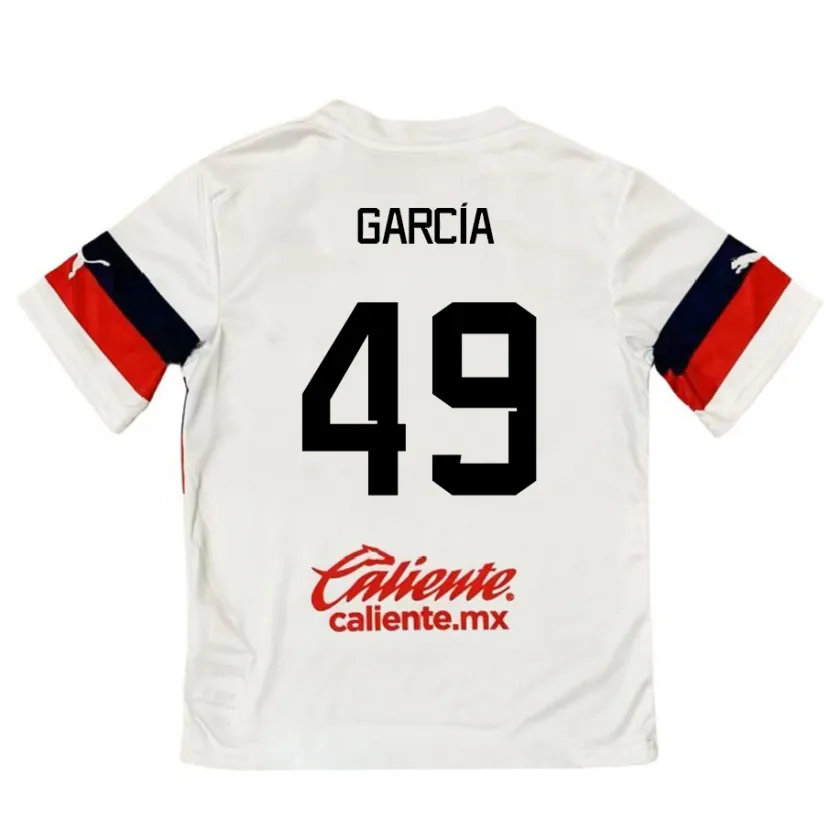Danxen Herren Gilberto García #49 Weiß Rot Auswärtstrikot Trikot 2024/25 T-Shirt