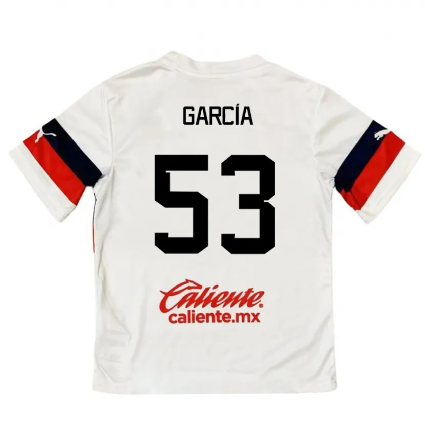 Danxen Herren Uziel García #53 Weiß Rot Auswärtstrikot Trikot 2024/25 T-Shirt