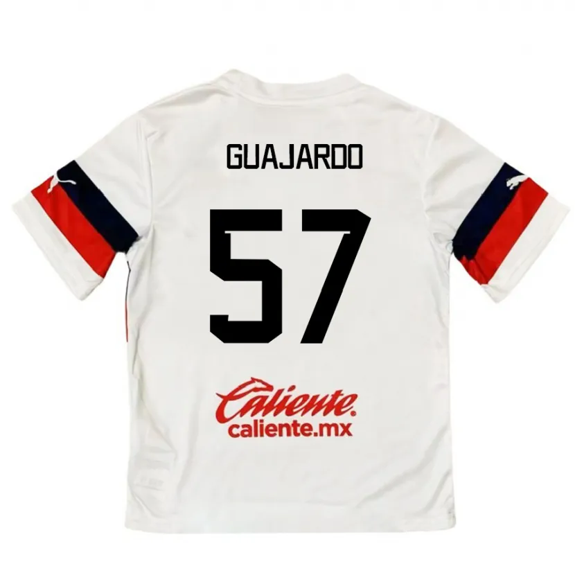 Danxen Herren Dylan Guajardo #57 Weiß Rot Auswärtstrikot Trikot 2024/25 T-Shirt