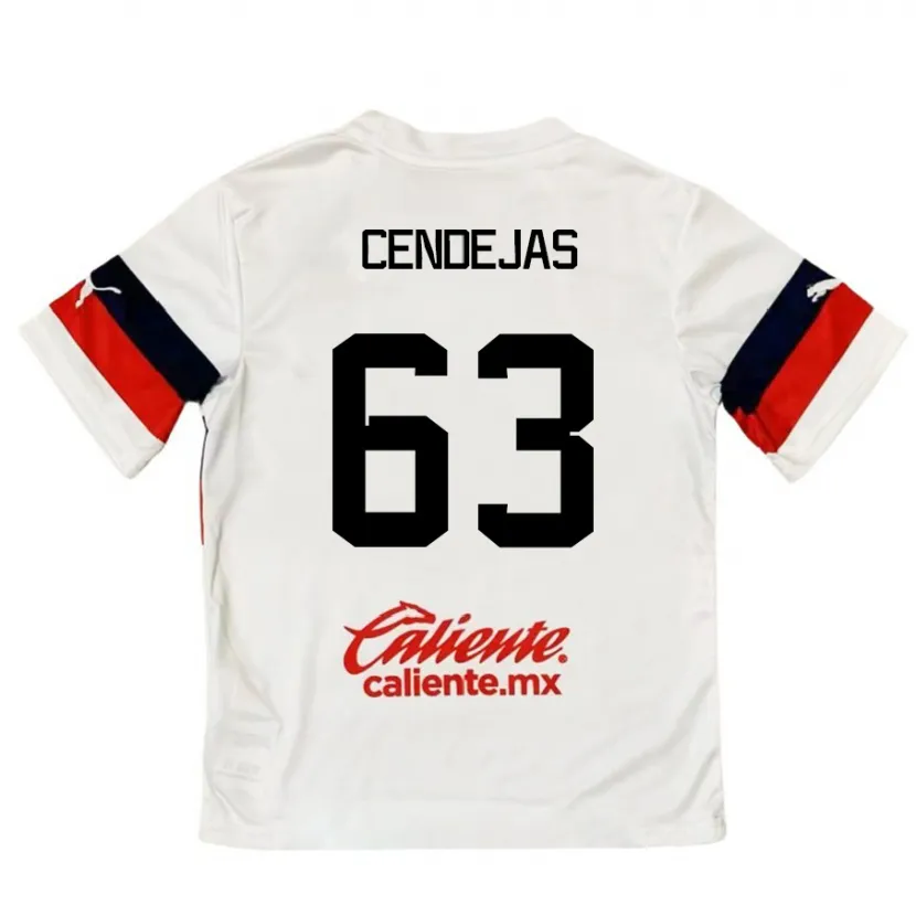 Danxen Herren Matías Cendejas #63 Weiß Rot Auswärtstrikot Trikot 2024/25 T-Shirt