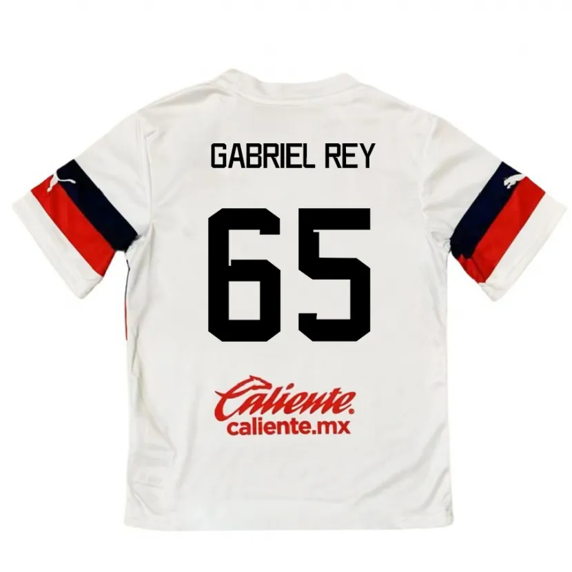 Danxen Herren Luis Gabriel Rey #65 Weiß Rot Auswärtstrikot Trikot 2024/25 T-Shirt