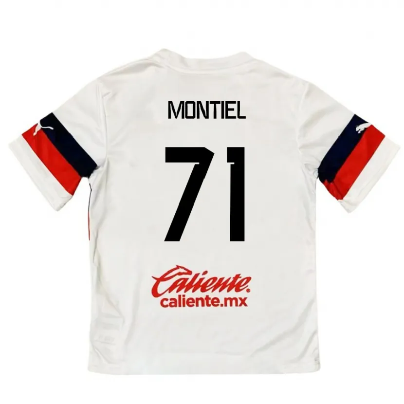 Danxen Herren Erick Montiel #71 Weiß Rot Auswärtstrikot Trikot 2024/25 T-Shirt