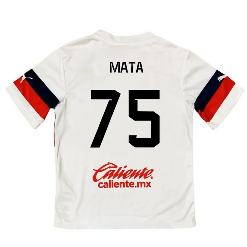 Danxen Herren Hugo Mata #75 Weiß Rot Auswärtstrikot Trikot 2024/25 T-Shirt