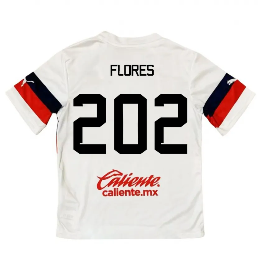 Danxen Herren Daniel Flores #202 Weiß Rot Auswärtstrikot Trikot 2024/25 T-Shirt