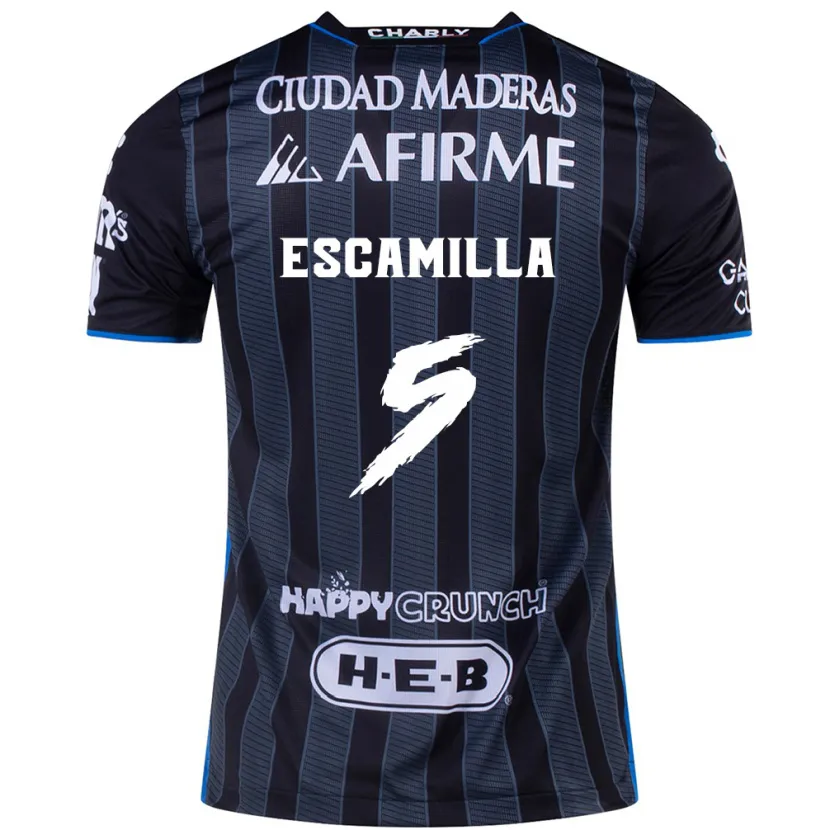 Danxen Herren Kevin Escamilla #5 Weiß Schwarz Auswärtstrikot Trikot 2024/25 T-Shirt