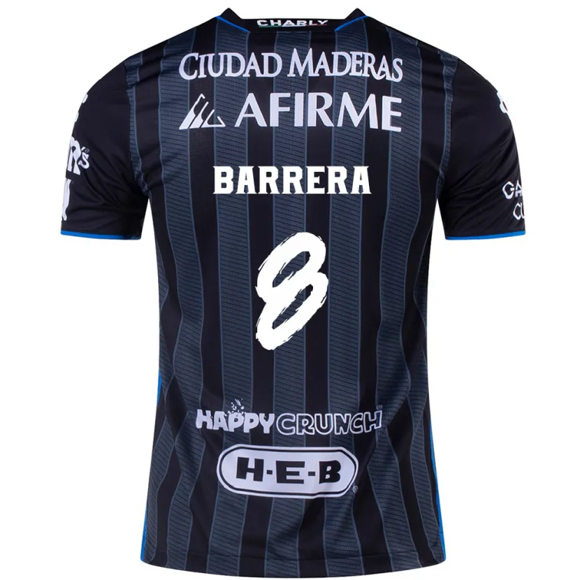 Danxen Herren Pablo Barrera #8 Weiß Schwarz Auswärtstrikot Trikot 2024/25 T-Shirt