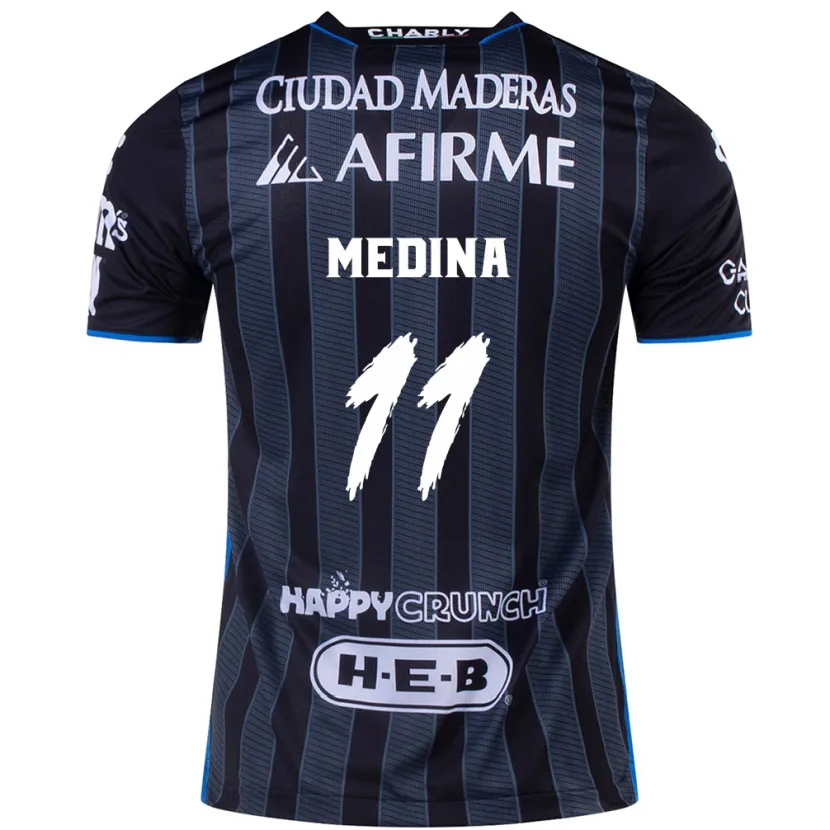 Danxen Herren Alan Medina #11 Weiß Schwarz Auswärtstrikot Trikot 2024/25 T-Shirt