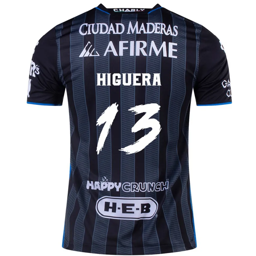 Danxen Herren Carlos Higuera #13 Weiß Schwarz Auswärtstrikot Trikot 2024/25 T-Shirt