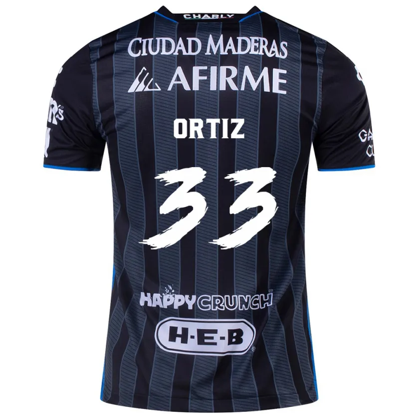 Danxen Herren Pablo Ortiz #33 Weiß Schwarz Auswärtstrikot Trikot 2024/25 T-Shirt