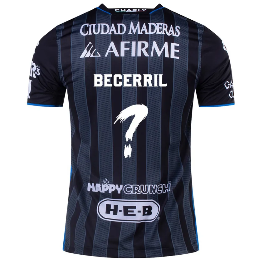 Danxen Herren Abner Becerril #0 Weiß Schwarz Auswärtstrikot Trikot 2024/25 T-Shirt