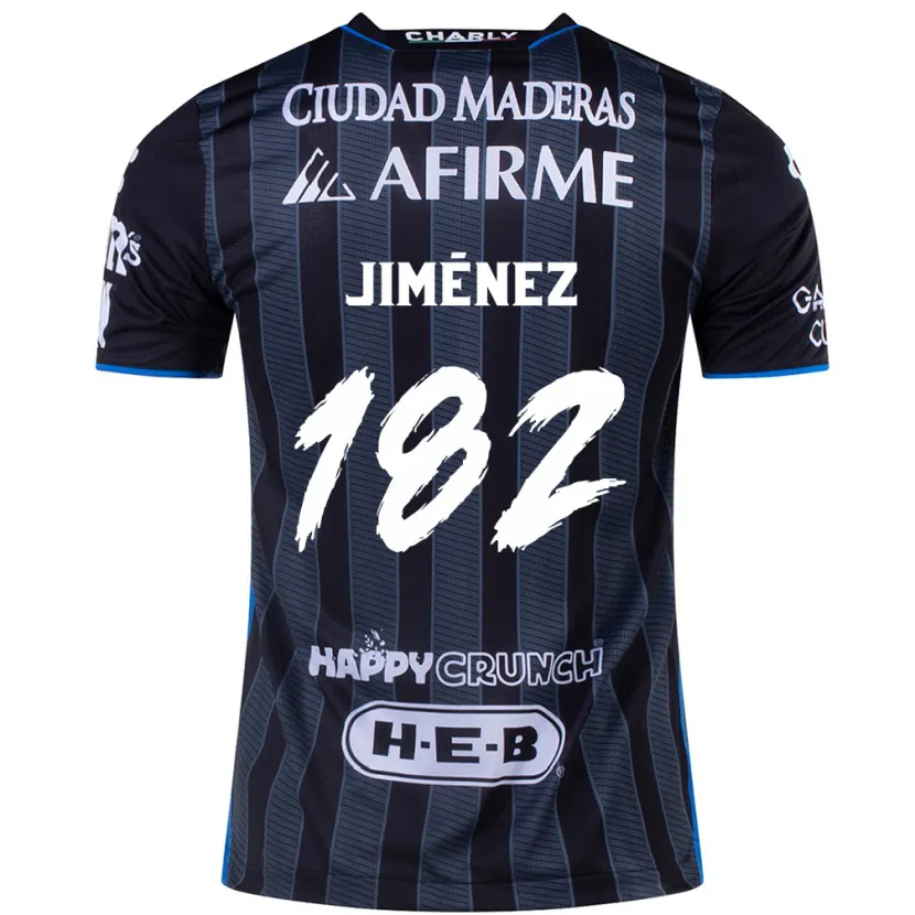 Danxen Herren Carlos Jiménez #182 Weiß Schwarz Auswärtstrikot Trikot 2024/25 T-Shirt