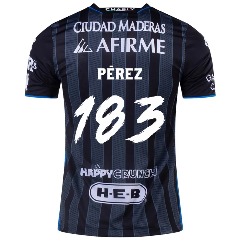 Danxen Herren Aldahir Pérez #183 Weiß Schwarz Auswärtstrikot Trikot 2024/25 T-Shirt