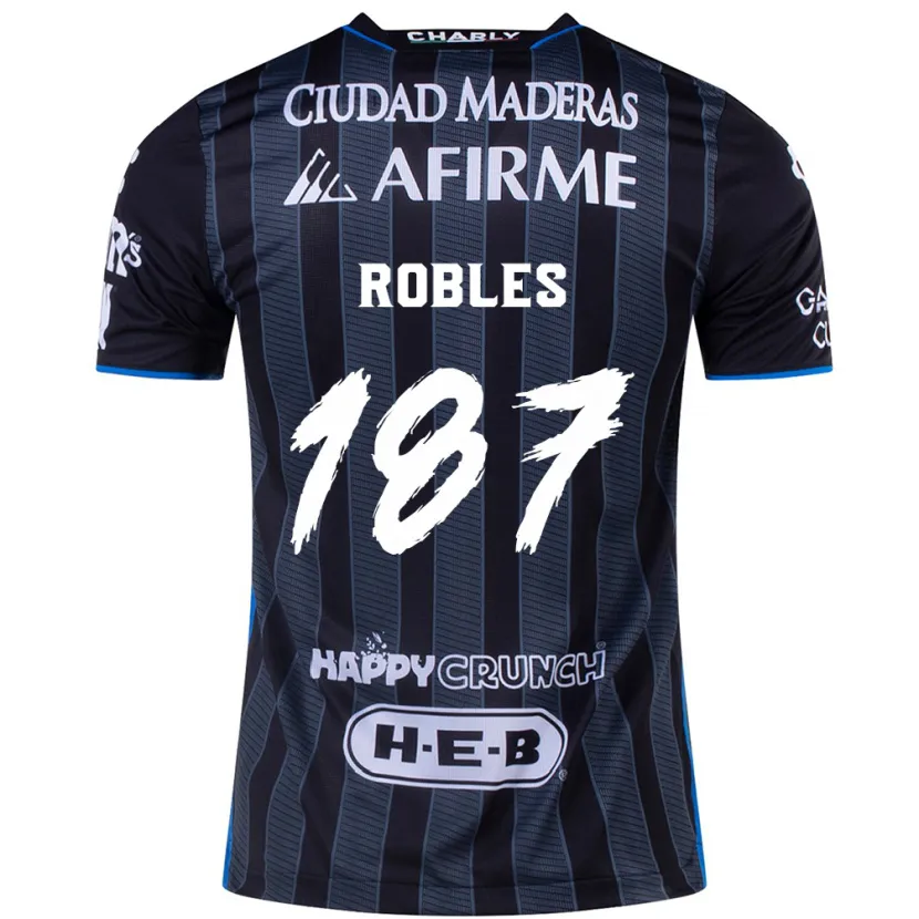 Danxen Herren Juan Robles #187 Weiß Schwarz Auswärtstrikot Trikot 2024/25 T-Shirt