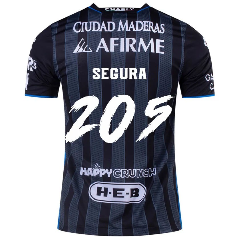 Danxen Herren Mathías Segura #205 Weiß Schwarz Auswärtstrikot Trikot 2024/25 T-Shirt