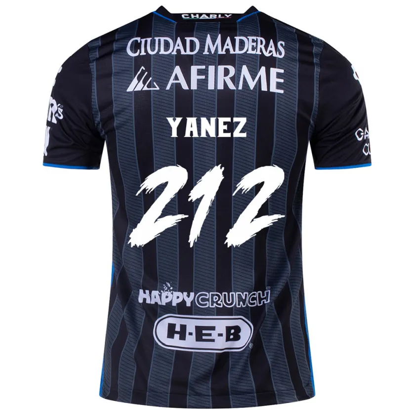 Danxen Herren Sebastián Yánez #212 Weiß Schwarz Auswärtstrikot Trikot 2024/25 T-Shirt