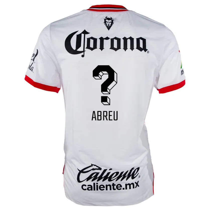 Danxen Herren Diego Abreu #0 Weiß Rot Auswärtstrikot Trikot 2024/25 T-Shirt