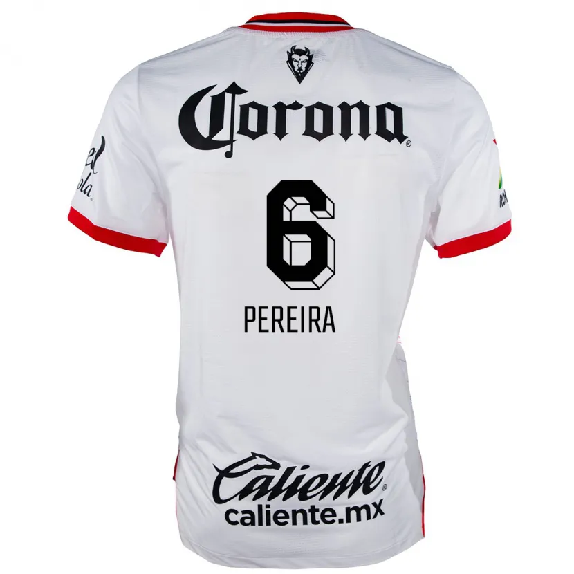 Danxen Herren Federico Pereira #6 Weiß Rot Auswärtstrikot Trikot 2024/25 T-Shirt