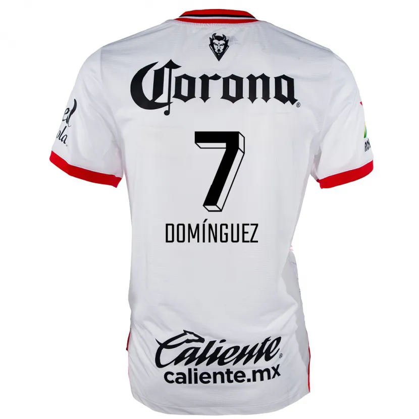 Danxen Herren Juan Domínguez #7 Weiß Rot Auswärtstrikot Trikot 2024/25 T-Shirt