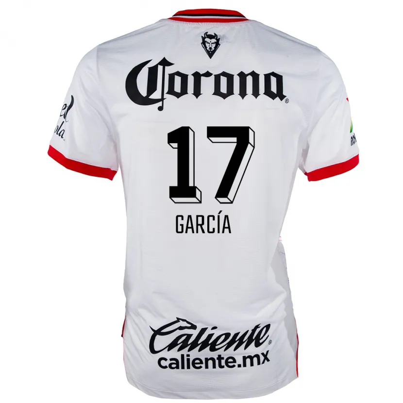 Danxen Herren Brian García #17 Weiß Rot Auswärtstrikot Trikot 2024/25 T-Shirt