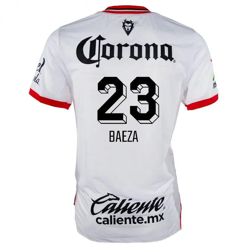 Danxen Herren Claudio Baeza #23 Weiß Rot Auswärtstrikot Trikot 2024/25 T-Shirt