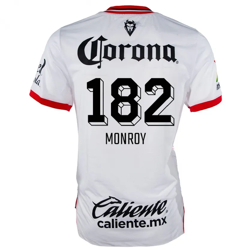 Danxen Herren Brayan Monroy #182 Weiß Rot Auswärtstrikot Trikot 2024/25 T-Shirt